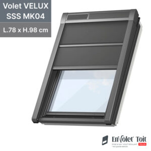 Volet fenêtre de toit roulant souple à énergie solaire VELUX sss mk04