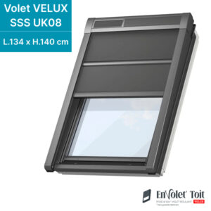 Volet fenêtre de toit roulant souple à énergie solaire VELUX sss uk08