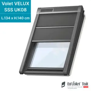 Volet fenêtre de toit roulant souple à énergie solaire VELUX sss uk08