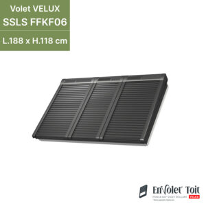Volet verrière 3 en 1 roulant à énergie solaire VELUX ssls ffkf06