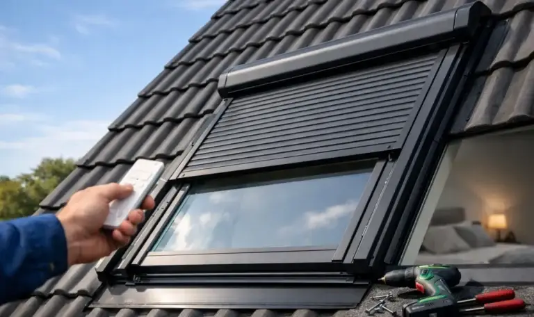 Installation volet roulant VELUX électrique