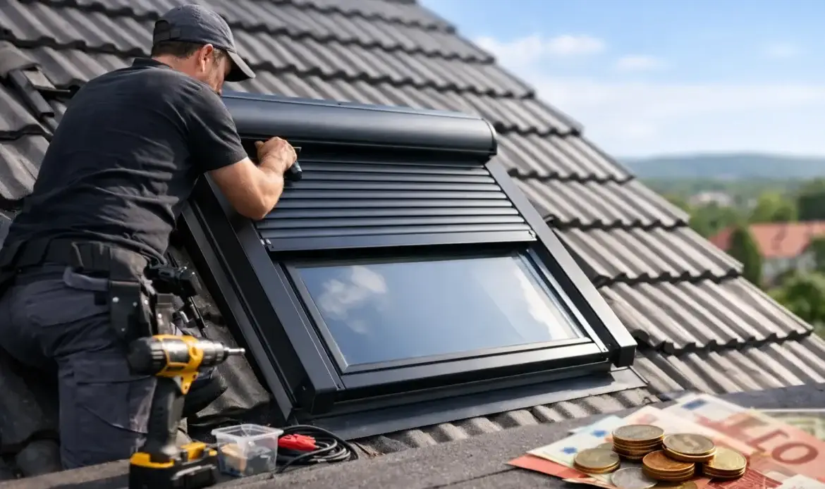 Pose de volet roulant Velux : prix réel