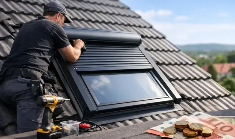 Pose de volet roulant Velux : prix réel