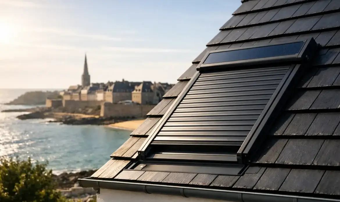 Volet roulant solaire VELUX à Saint-Malo