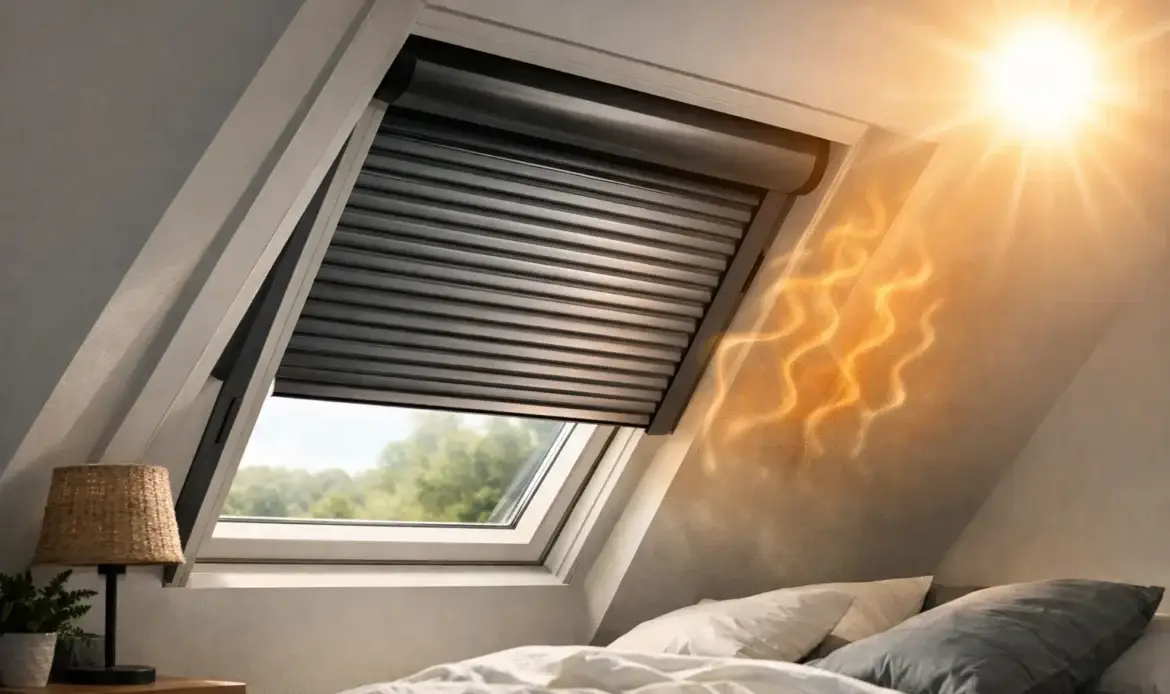 Volet roulant VELUX et chaleur des combles