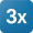 3x